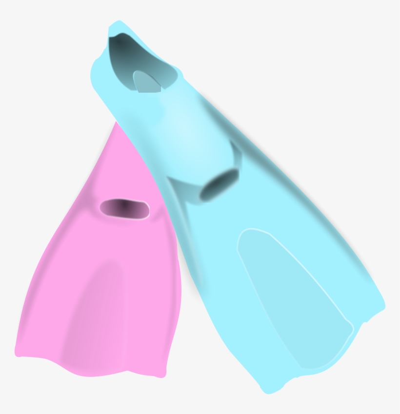 Water Drop Splash Clip Art - Flippers Clipart, transparent png download