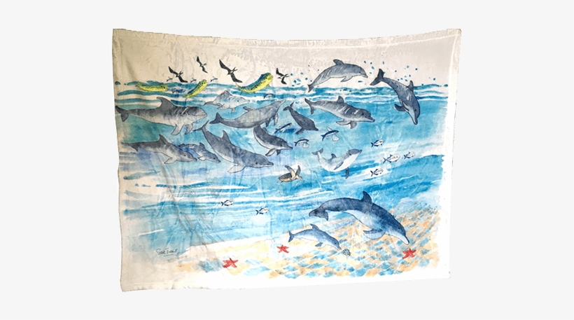 Dolphin Discovery Blankie - Placemat, transparent png download