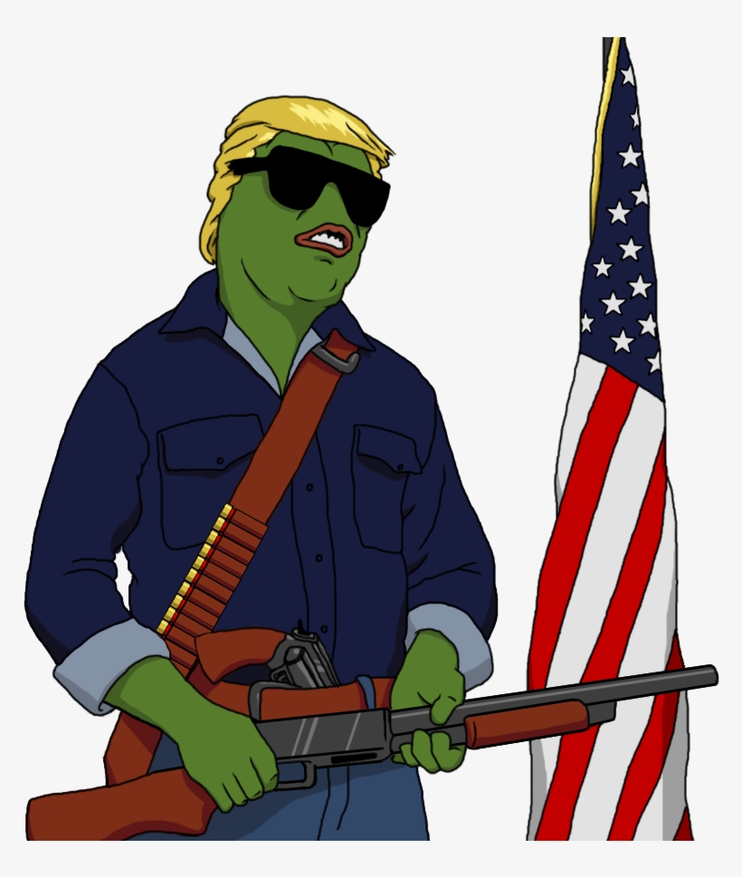 Don't Take Your Foot Off The Gas - Pepe Trump They Live, transparent png download