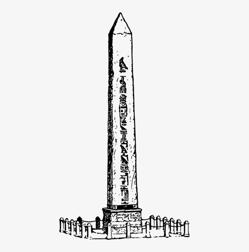 Great Pyramid Of Giza Vatican Obelisk Drawing Monument - Obelisk Drawing, transparent png download
