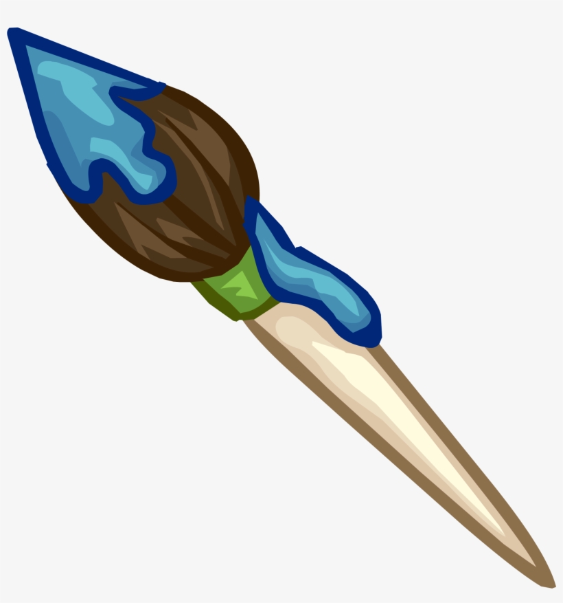 Paintbrush Icon - Pincel Club Penguin, transparent png download
