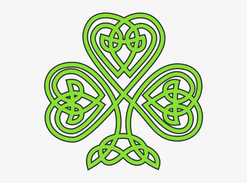 Celtic Shamrock - St Patricks Day Celtic, transparent png download