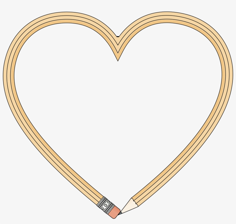 Heart Clipart Pencil - Drawing, transparent png download