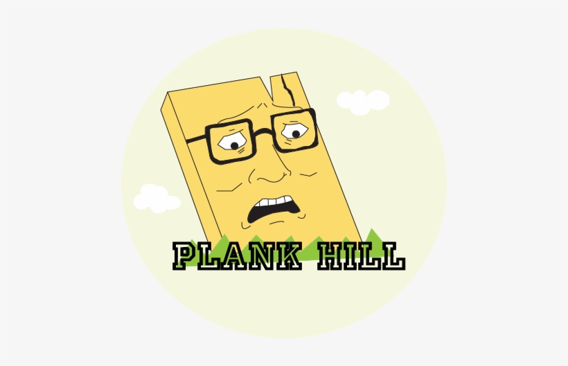 Hank Hill//plank - Philadelphia Square Sticker 3" X 3", transparent png download
