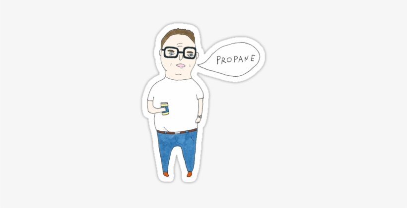 "hank Hill" Stickers By Yippywhippy - Cartoon, transparent png download