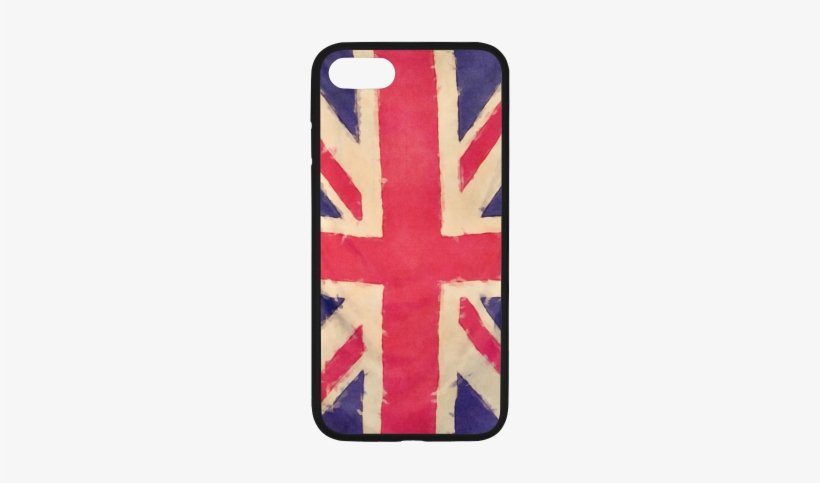 British Union Jack Flag Grunge Style Rubber Case For - Mobile Phone, transparent png download