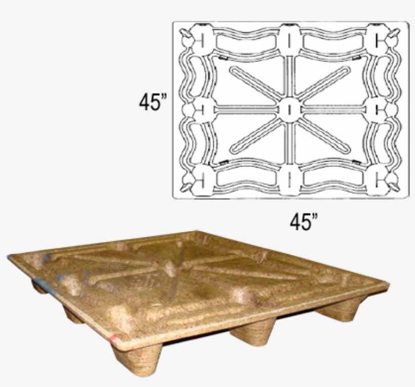 45" X 45" Wood Export - Litco Wp-4545h Wood Export Pallet, transparent png download