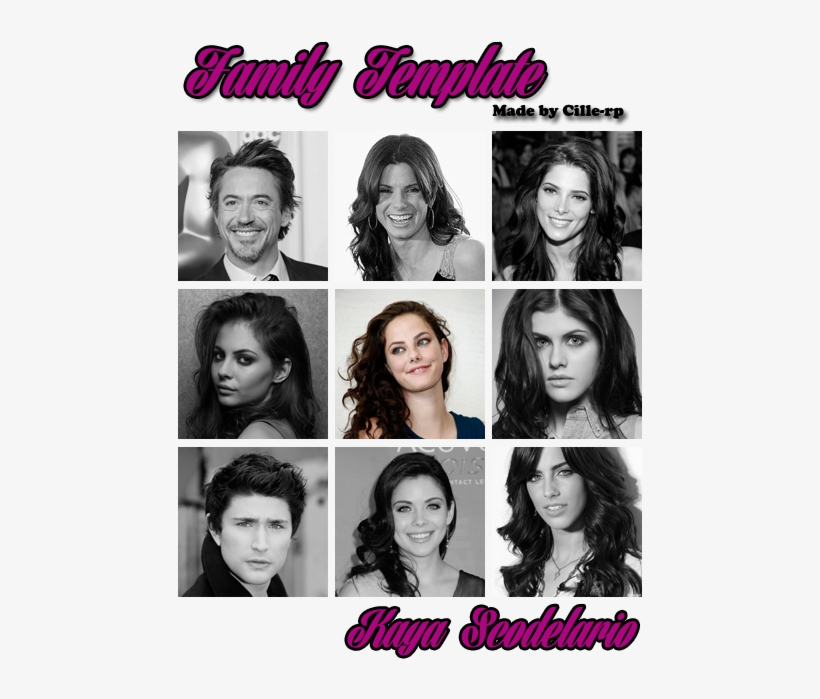 Robert Downey Jr Family Template, transparent png download