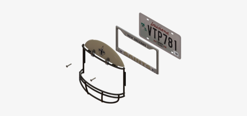 New Orleans Saints Helmet Frame - New England, transparent png download