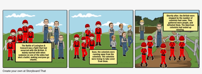 The Battle Of Lexington And Concord - Cartoon Transparent PNG