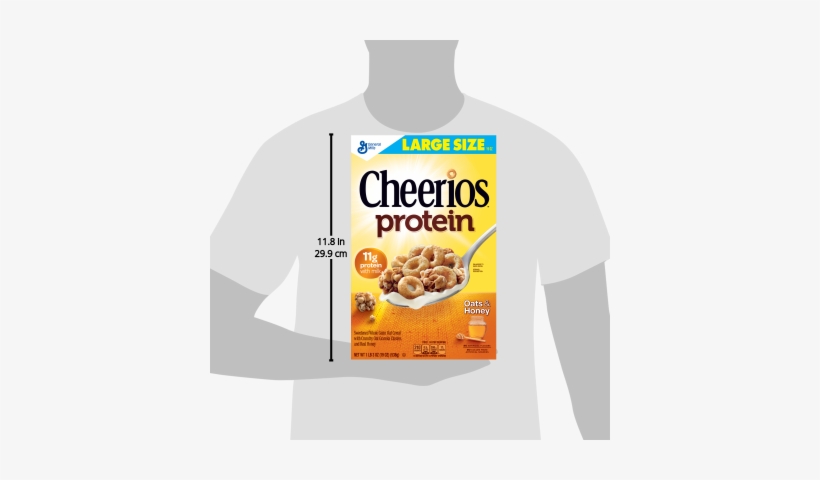 Honey Nut Cheerios Bee Png Download - Cheerios Protein Cereal, Oats & Honey - 19 Oz Pack, transparent png download
