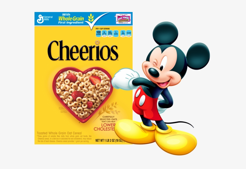The First Cereal That Comes To Everyone's Mind Is Cheerios, - Mickey Mouse Oh Twodles, transparent png download