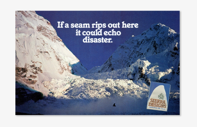 Sierra Designs Snowy Mountain Print Advertisement - Summit, transparent png download