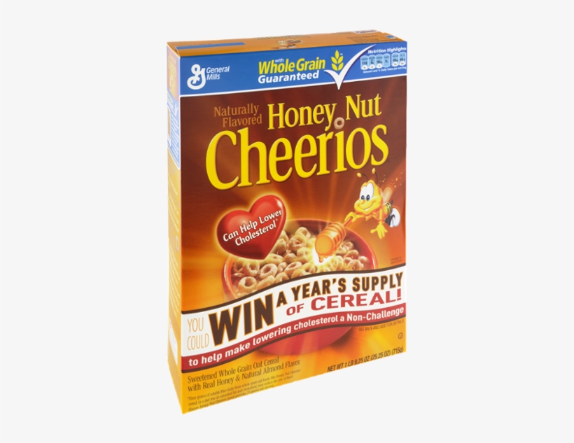 General Mills Honey Nut Cheerios Cereal - Honey Nut Cheerios, transparent png download