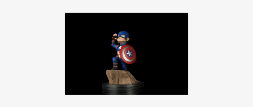 Marvel Comics Q-fig Figure Captain America Civil War - Captain America Q Fig, transparent png download