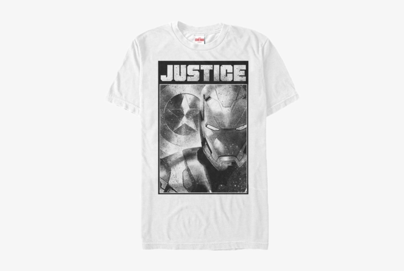 Captain America Civil War Iron Justice T-shirt - T-shirt: Captain America Civil War- Stark Justice, transparent png download