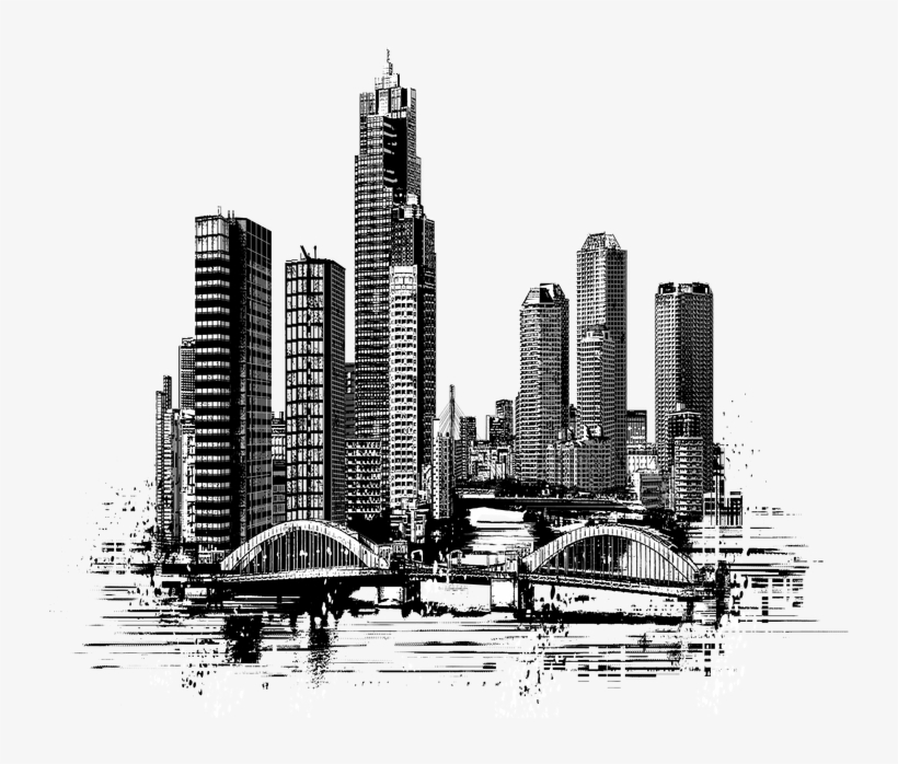 Downtown City Skyline - Png Fondos Edifificio, transparent png download