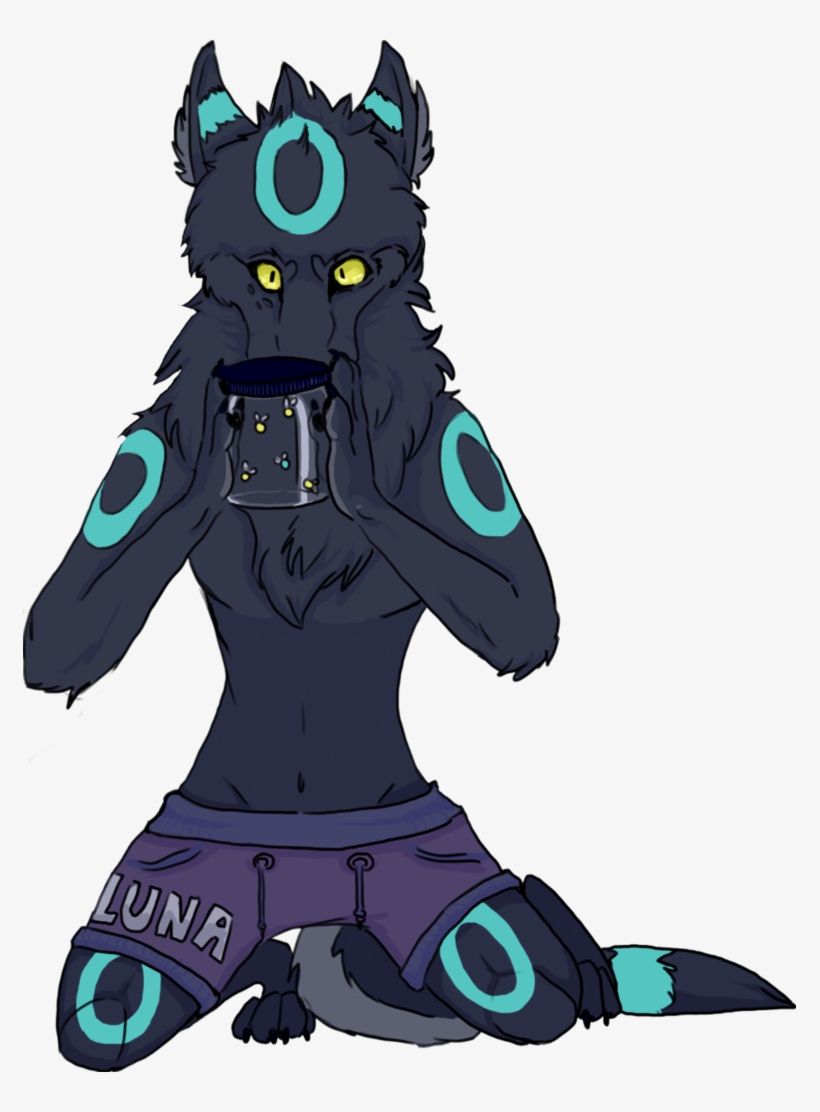 Umbreon And Fireflies - Drawing, transparent png download