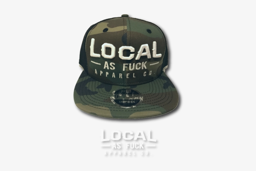 Local As Fuck Camo Trucker - Baseball Cap, transparent png download