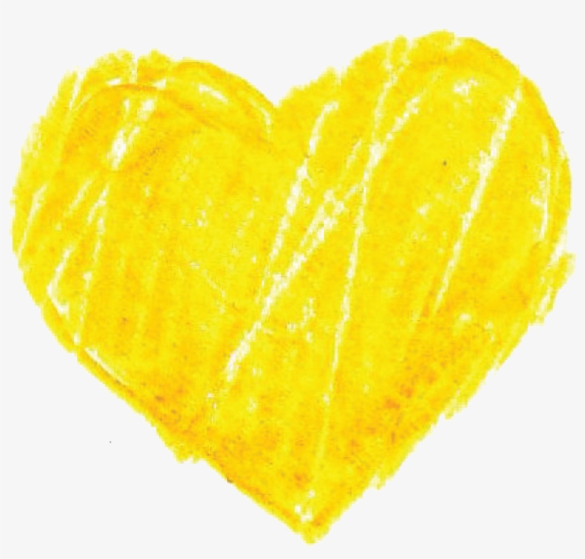 Yellow Heart Png Pic - Yellow, transparent png download