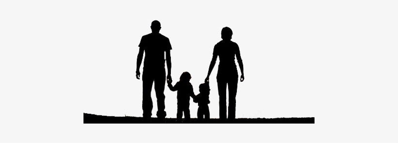 Related Wallpapers - Silhouette Of Family, transparent png download