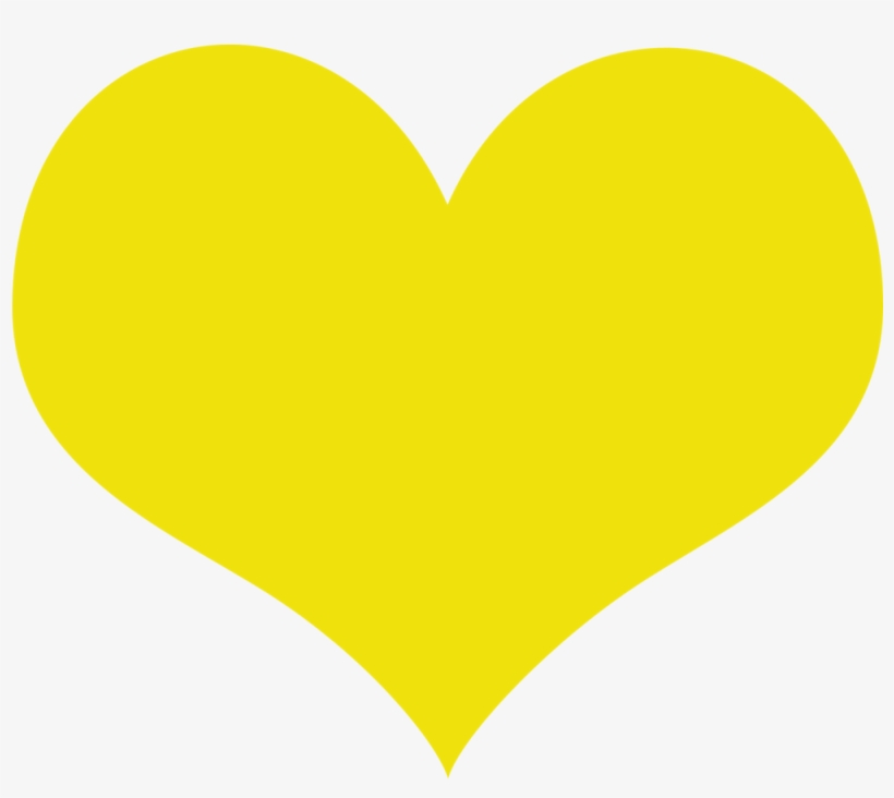 Yellow Heart, transparent png download