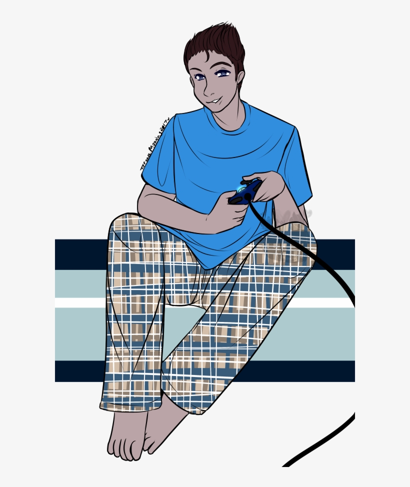 One More Level [commission] By Tifadoesart - Sitting, transparent png download