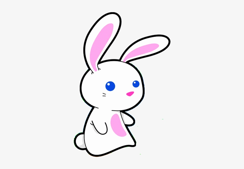 Kawaii Png - Bunny Thinking Of A Bunny Cross Stitch, transparent png download