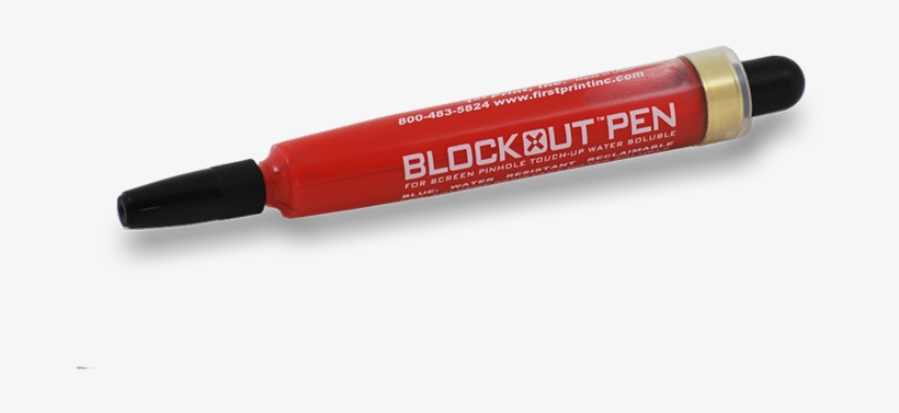 Blockout Pen Red - River City Graphic Supply, transparent png download