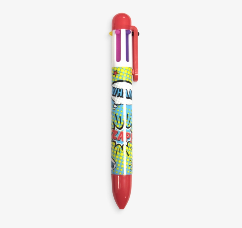 Comic Attack 6 Click Multi Color Pen - Multi Pens, transparent png download