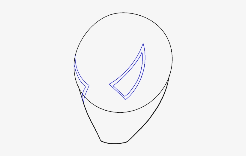 How To Draw Spiderman's Face - Line Art, transparent png download