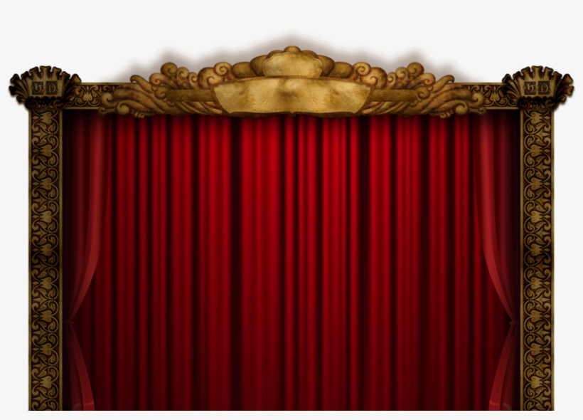Red Curtains In Frame Xl Hq - Red Curtains, transparent png download