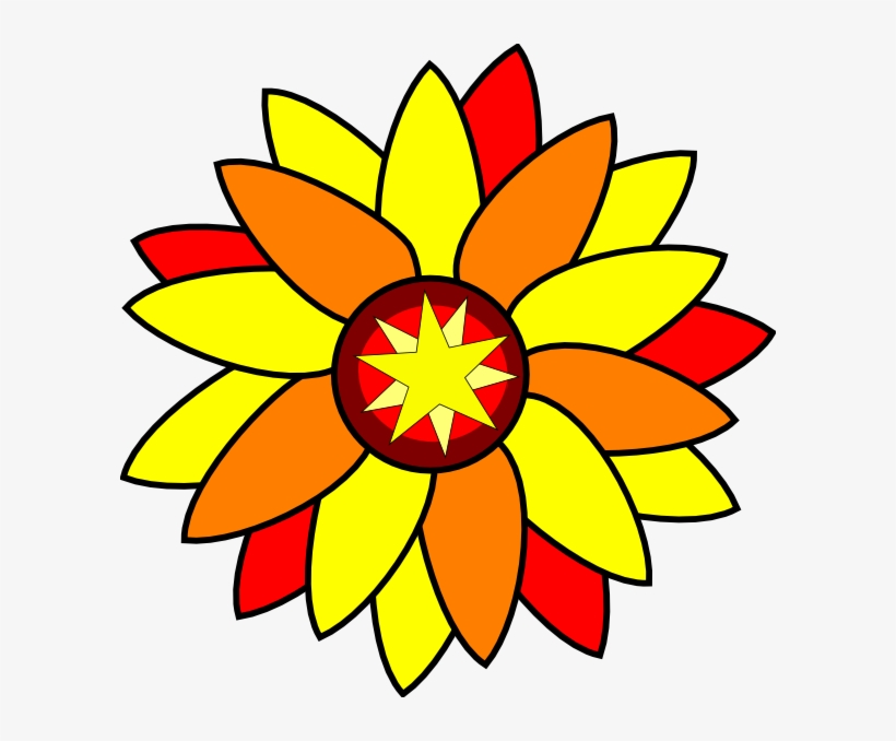 Original Png Clip Art File Sunflower Star Tatto Svg, transparent png download