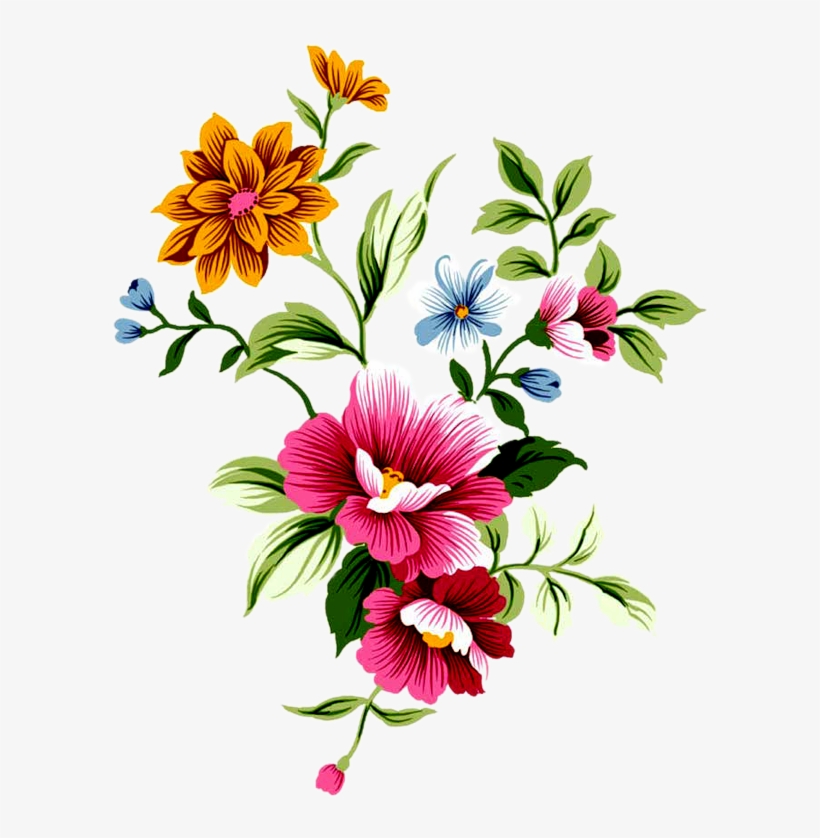 Crochet Clipart Watercolor - Floral Png, transparent png download