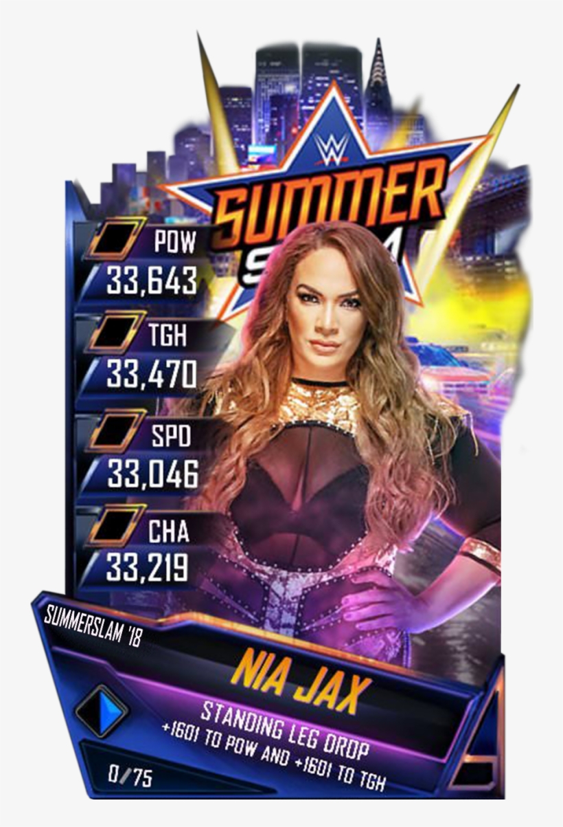 Niajax S4 21 Summerslam18 - Wwe Supercard Summerslam 18, transparent png download