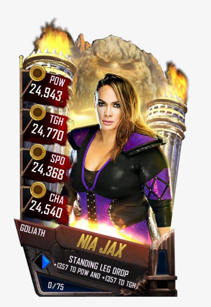 Niajax S4 20 Goliath - Wwe Supercard Goliath Cards, transparent png download
