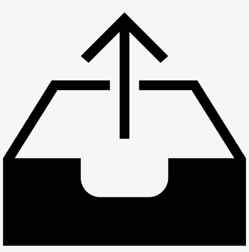 Email Tray Upload Interface Symbol Comments - Bandeja De Entrada Icono Png, transparent png download