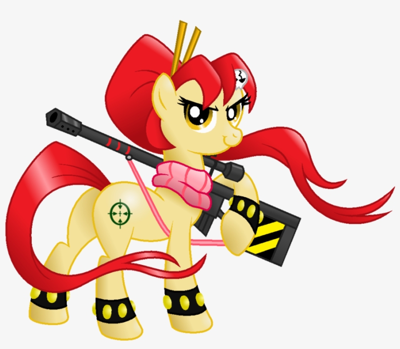 Aleximusprime, Gun, Looking At You, Plot, Ponified, - Yoko My Little Pony, transparent png download