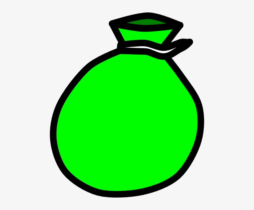Vector Black And White Stock Clip Art At Clker Com - Green Bag Clip Art, transparent png download