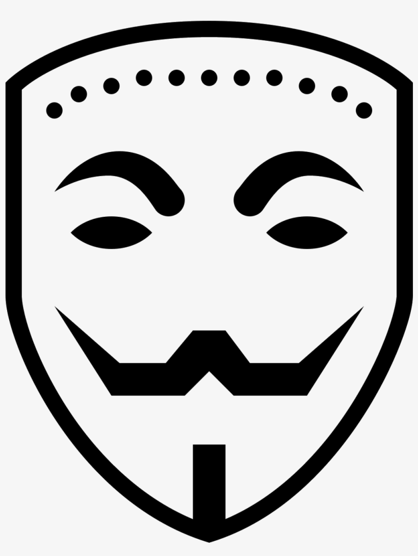 Mask Icono Descarga Gratuita - Anonymous Mask Clear Background, transparent png download