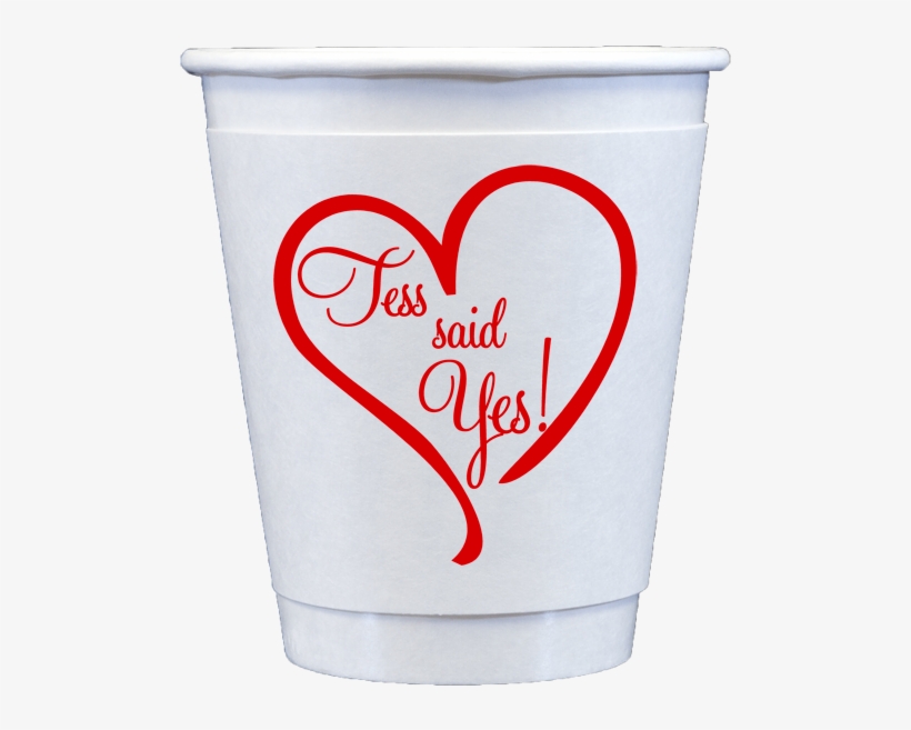 12 Oz Coffee Cup With Cardboard Wrap - Cup Print Design, transparent png download