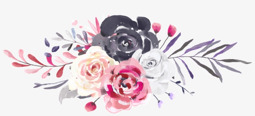 Hand Painted Three Color Rose Png Transparent - Portable Network Graphics, transparent png download