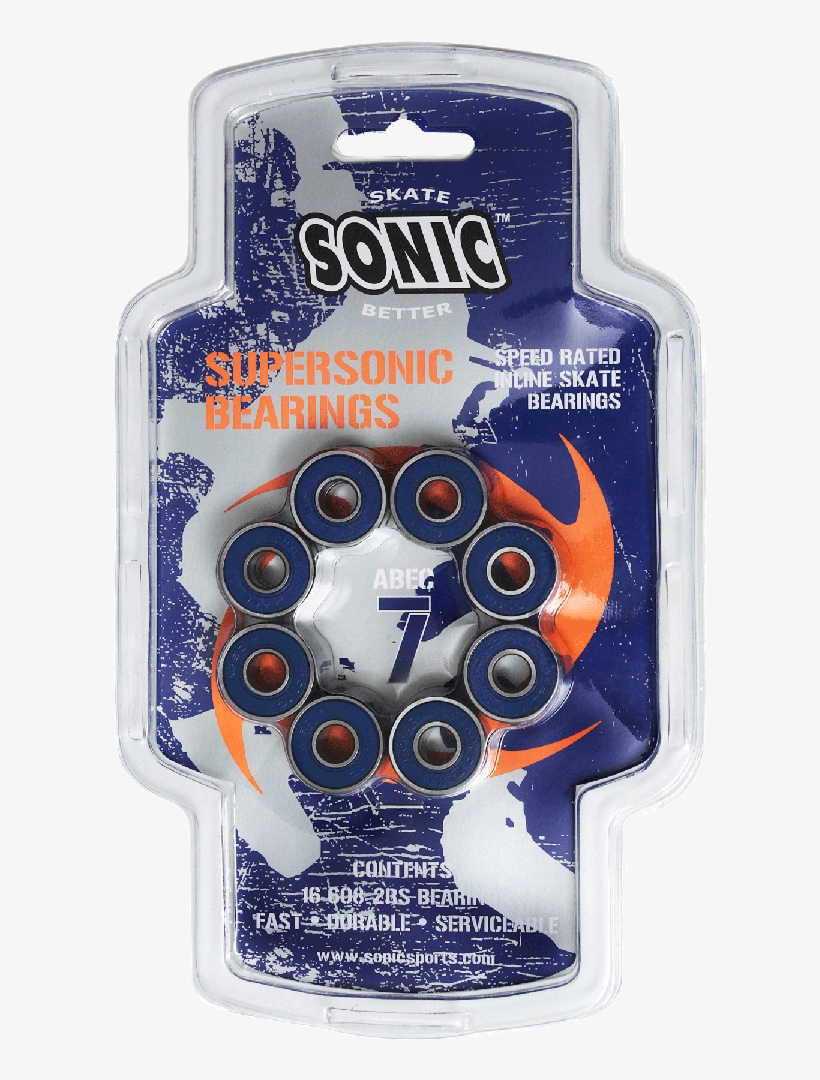 Sonic Abec - Sonic Supersonic Abec 7 Bearings (608), transparent png download