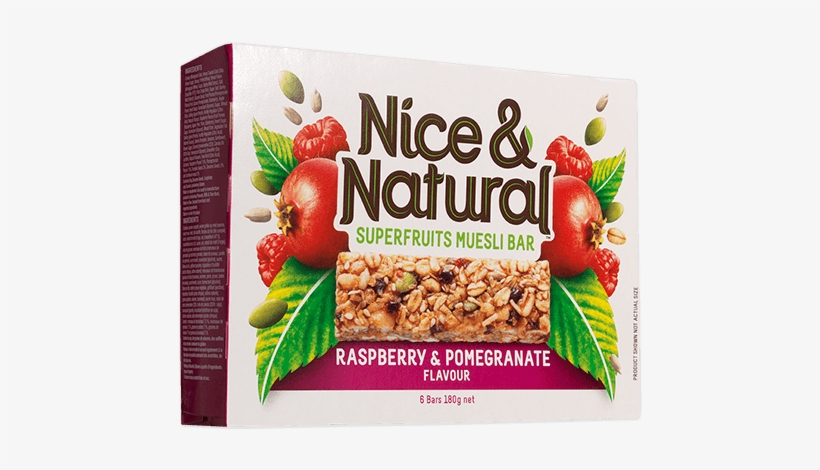 Raspberry & Pomegranate Product Image - Nice And Natural Protein Nut Bar, transparent png download