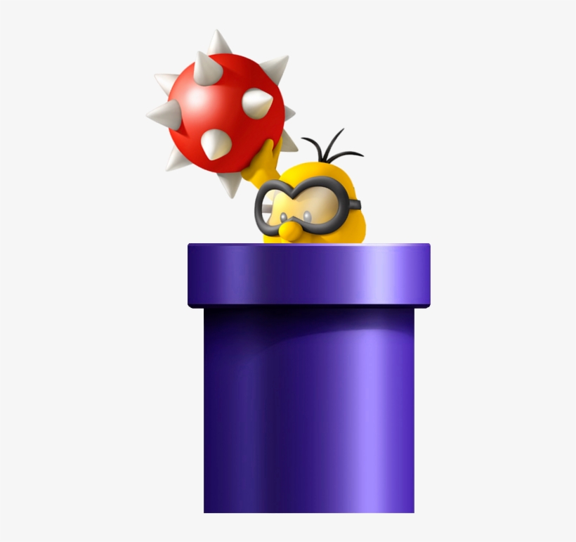 Pipe Lakitu Nsmbdiy - Lakitu In A Pipe, transparent png download