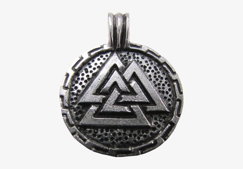 Round Valknut, Symbol Of Odin Necklace - Isle Of Skye Symbols, transparent png download