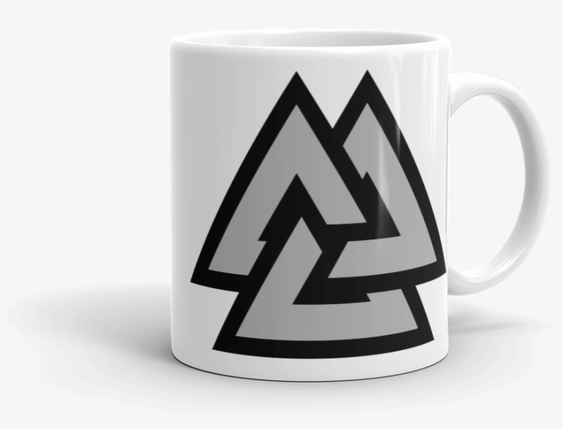 Valknut Coffee Mug - Viking Symbol No Background, transparent png download