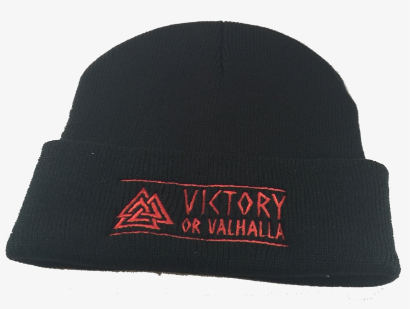 Valknut Victory Or Valhalla Beanie - Beanie, transparent png download