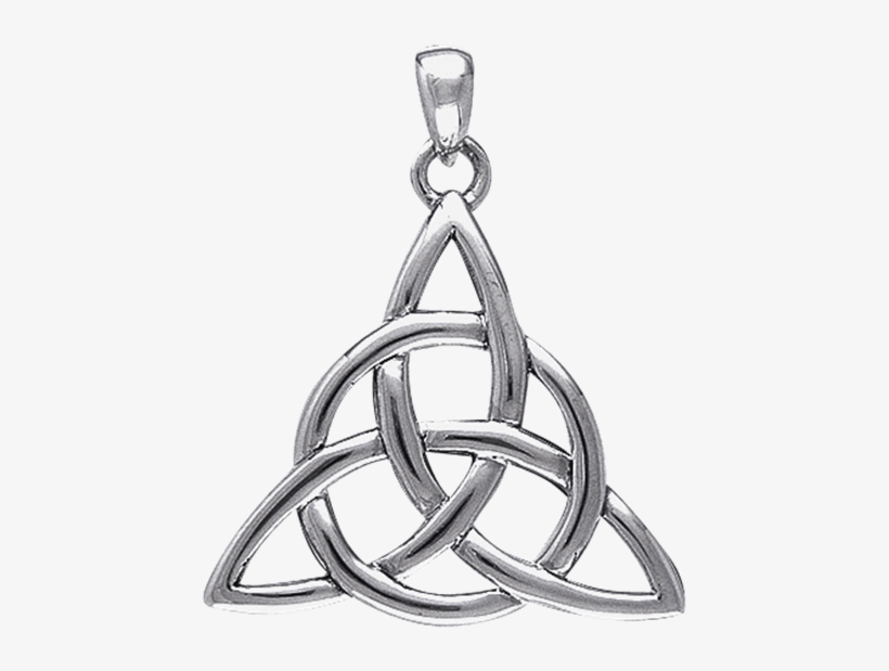 White Bronze Classic Triquetra Pendant - Law, transparent png download
