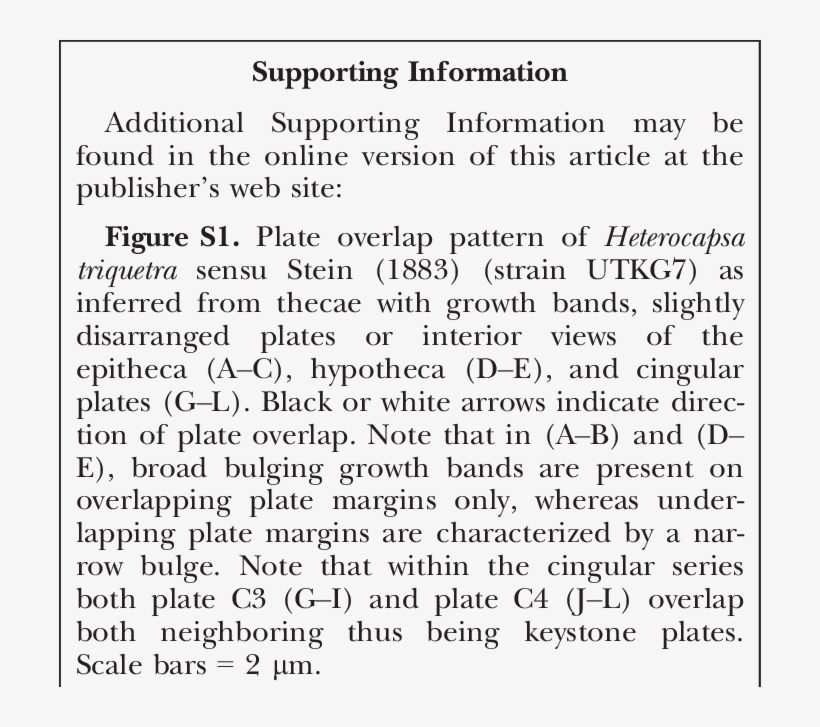 Variations In Plate Pattern Of Heterocapsa Triquetra - Document, transparent png download